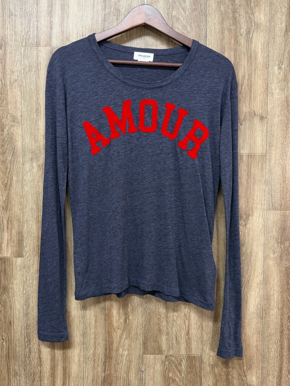 NEW Zadig & Voltaire Willy Chine Amour Long Sleeve